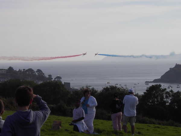A taste of the Red Arrows over Fowey from 2007